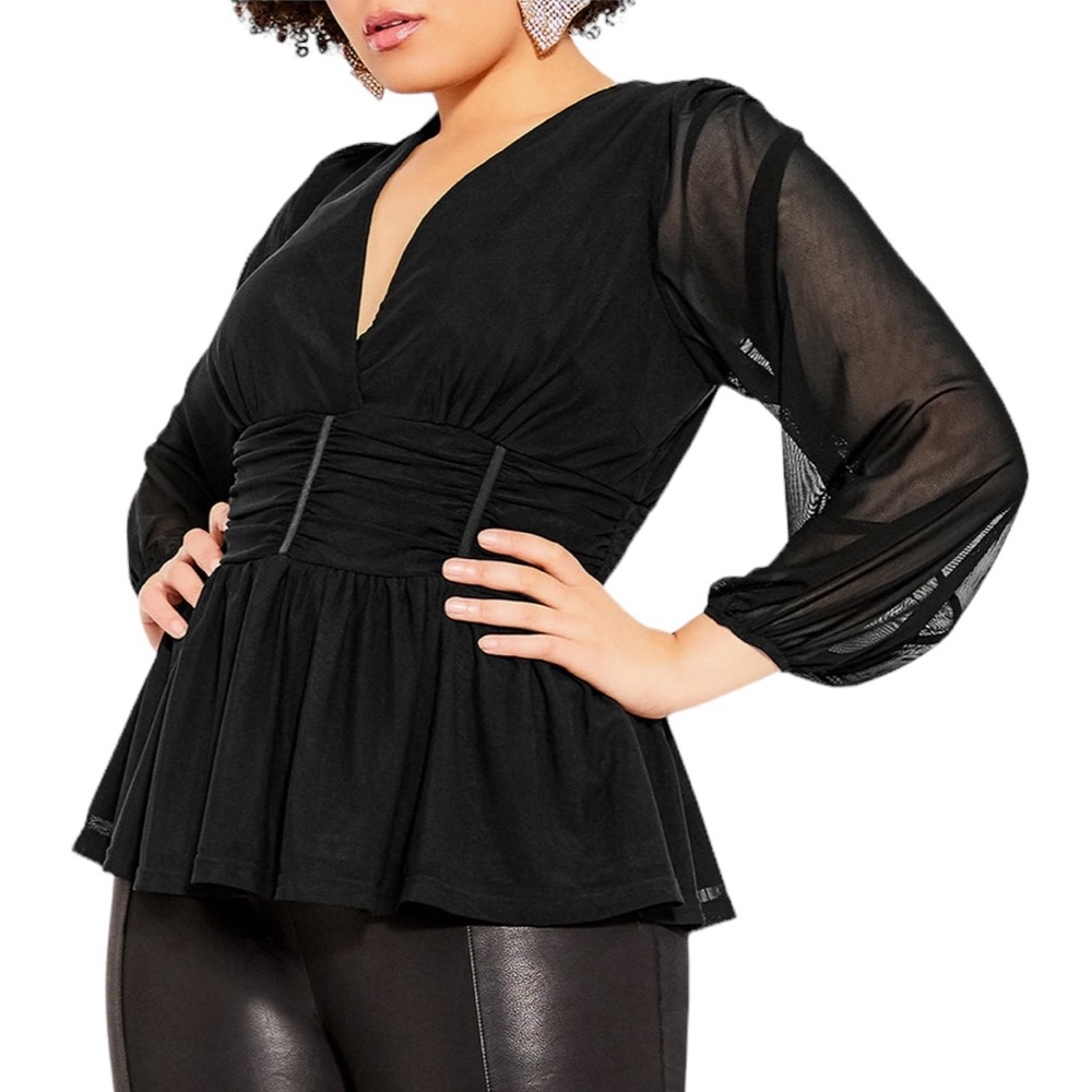 City Chic Rapture Top Size 24